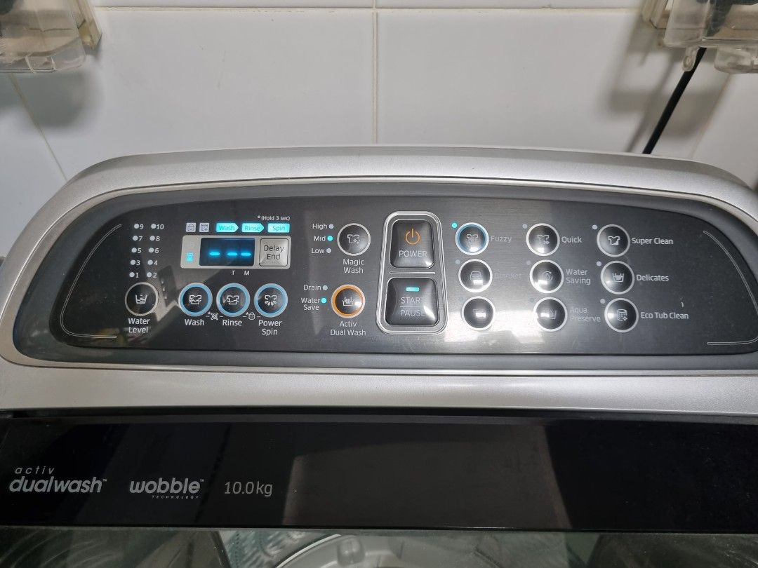 Samsung 10kg top load washing machine, TV & Home Appliances, Washing