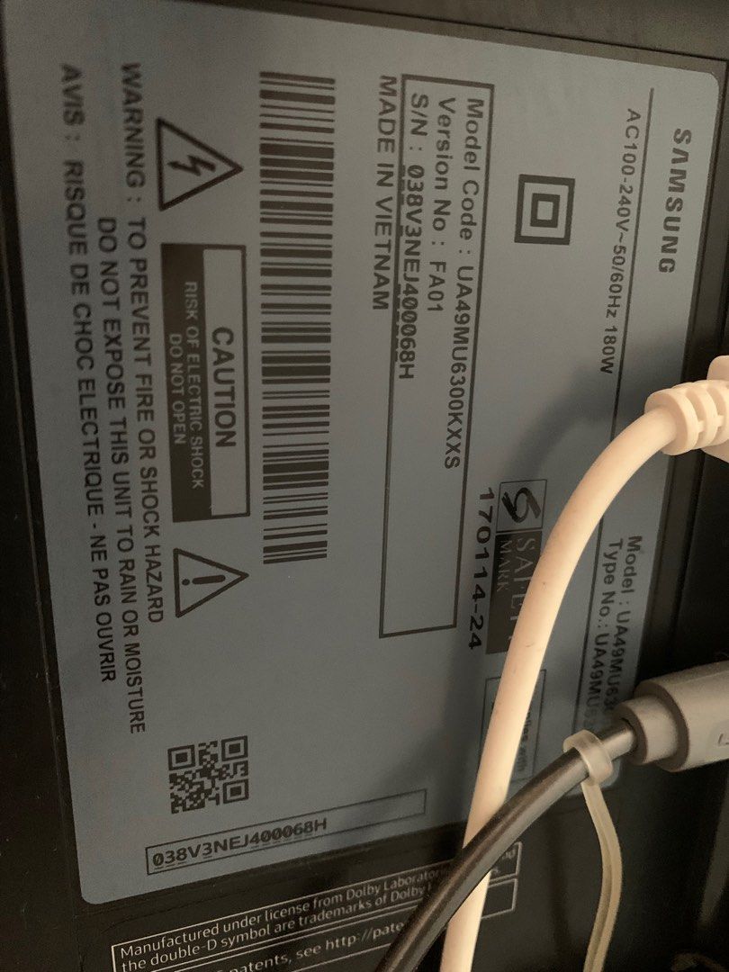 Samsung 55 inch Curve LED TV with table stand and box , TV & Home