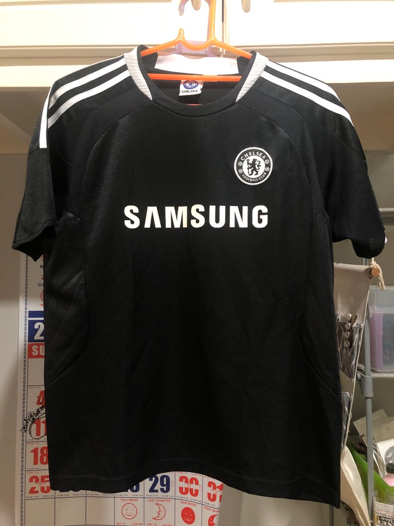 Samsung Chelsea Black Jersey, Men's Fashion, Tops & Sets, Tshirts
