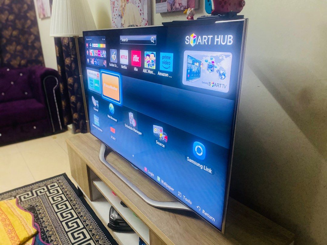 SAMSUNG SMART TV 55 INCH BUILTIN CAMERA, TV & Home Appliances, TV