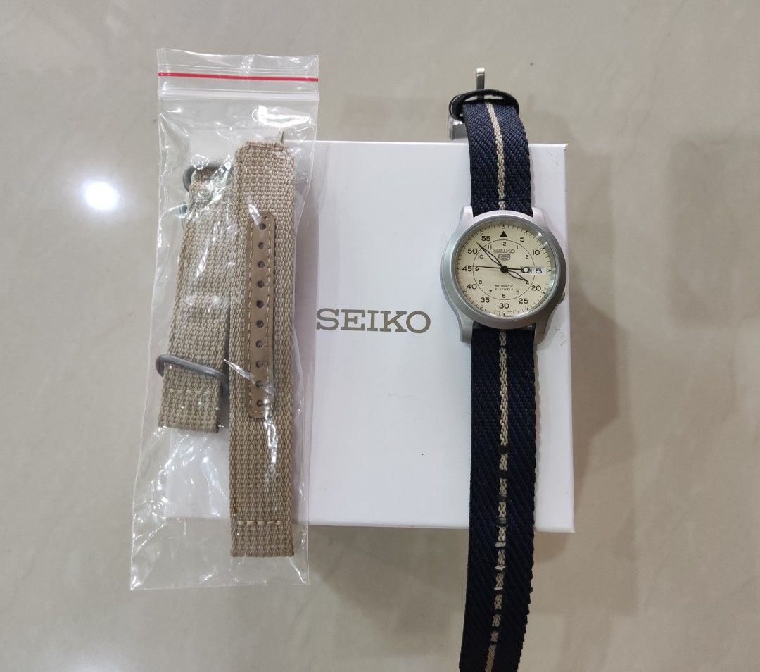 Seiko best sale snk beige