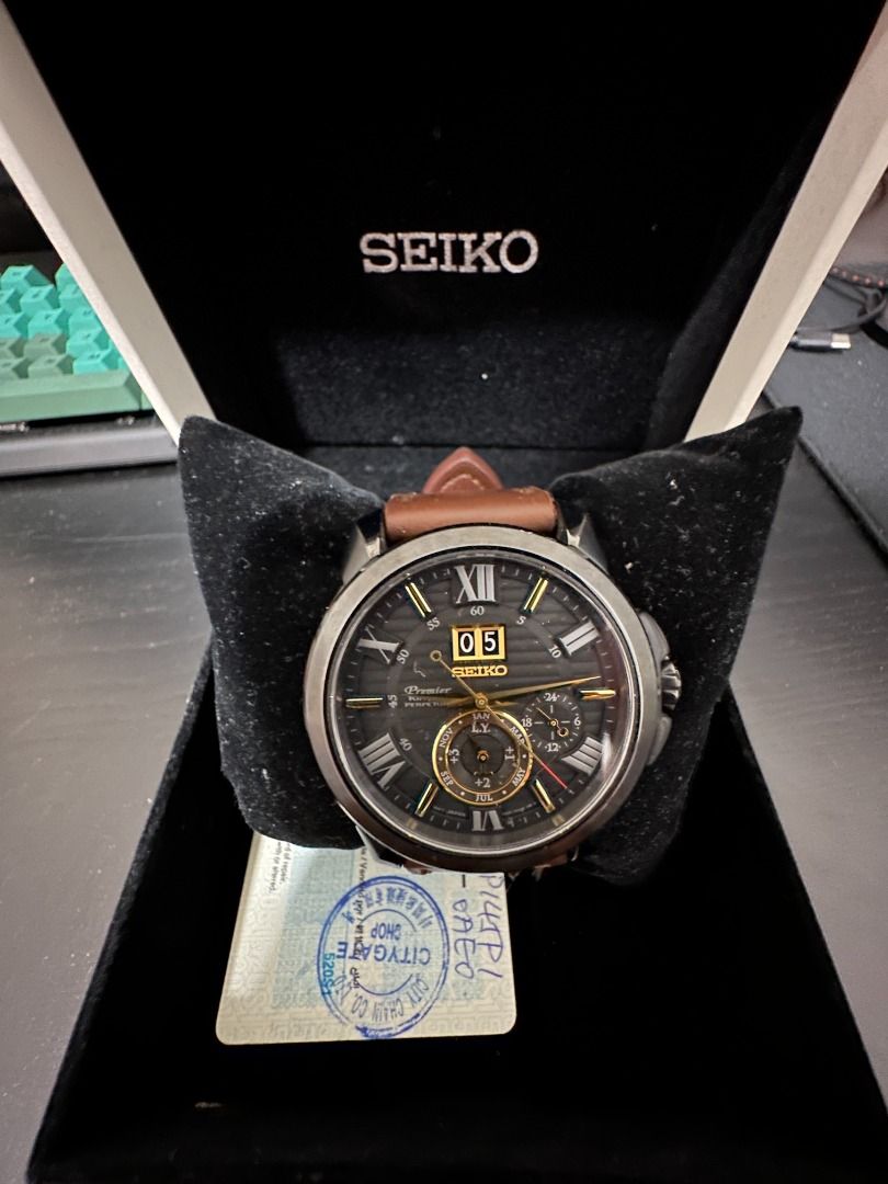 Seiko Premier Kinetic SNP145P1 Watch, Luxury, Watches on Carousell