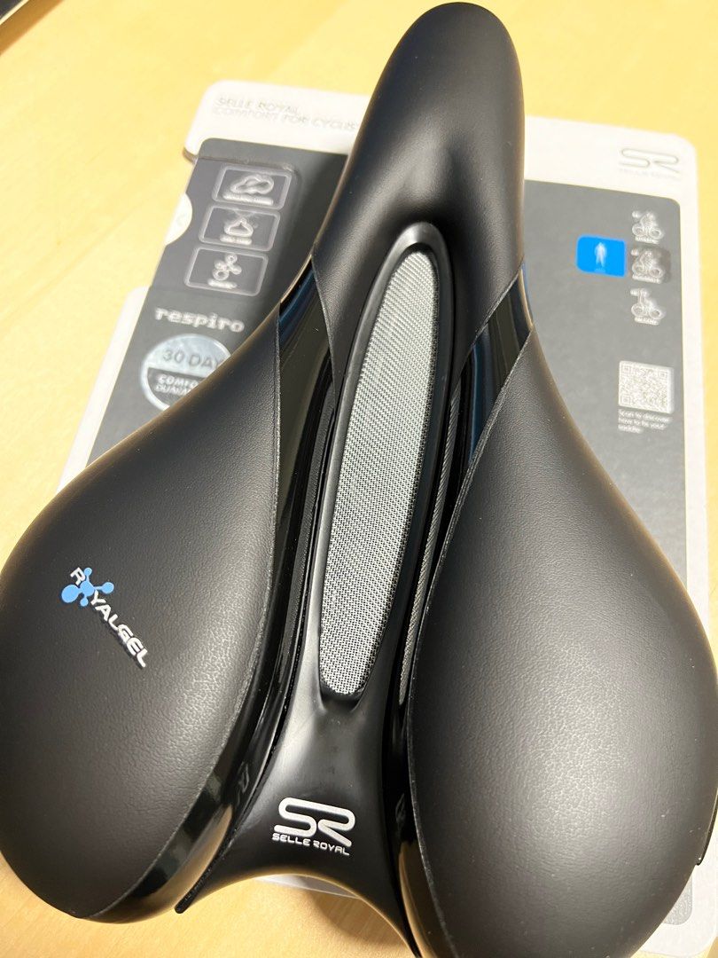 Selle Royal Selle Royal, Respiro Moderate, Selle, 277 x 182mm, Hommes, 465g, Noir - Vélo