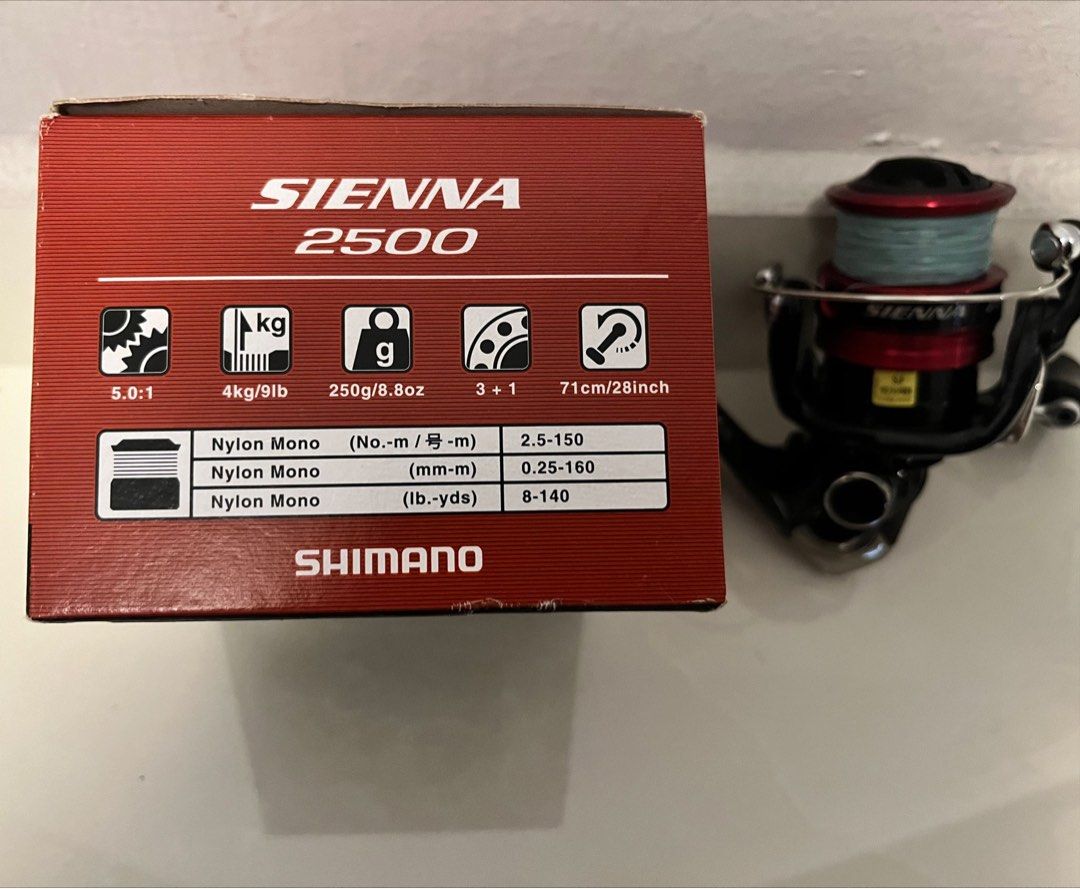 SIENNA 2500 fishing reel, Sports Equipment, Fishing on Carousell
