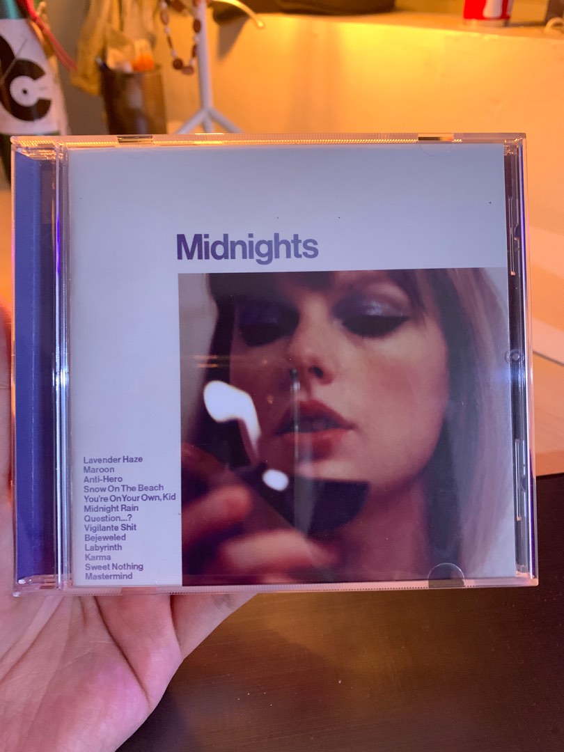 Signed Taylor Swift Midnights Moonstone Blue Edition, Hobbies