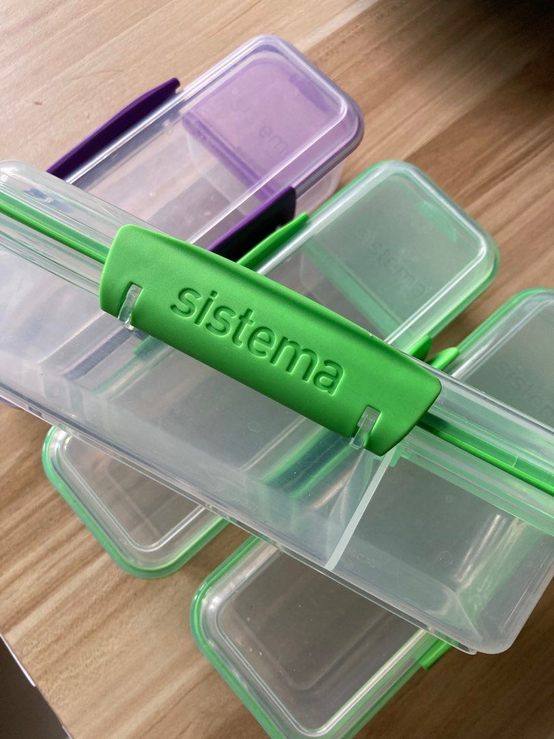 SISTEMA set of 4 containers, Furniture & Home Living, Kitchenware ...