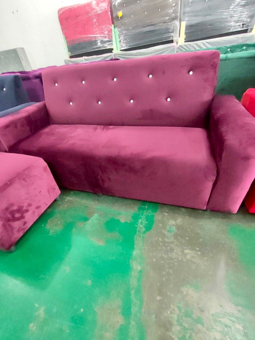 Sofa LShape Untuk Dijual, Furniture & Home Living, Furniture, Sofas on