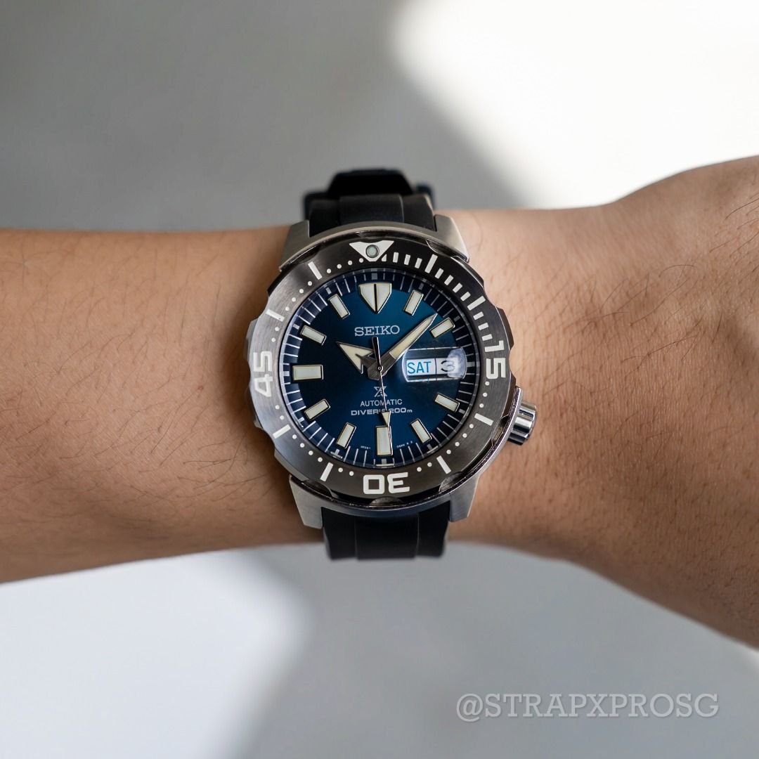 StrapXPro Rubber Watch Strap for New Seiko Monster 4th Gen