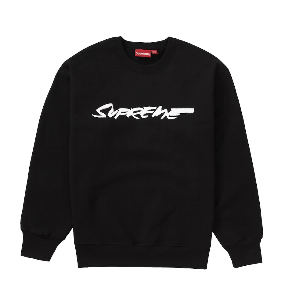 SUPREME FUTURA LOGO CREWNECK “BLACK”, 男裝, 上身及套裝, 衛衣