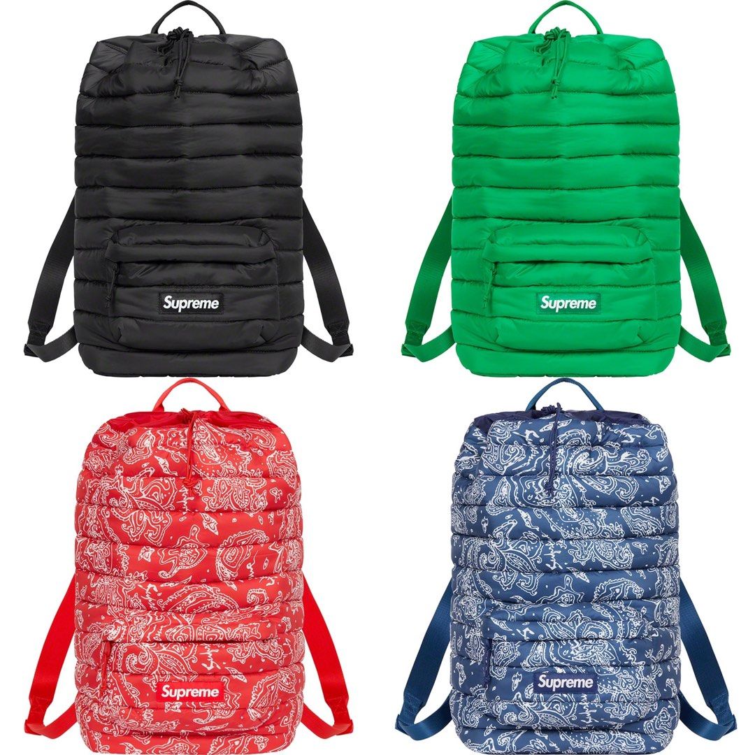 SUPREME PUFFER BACKPACK, Men's Fashion, Bags, Backpacks on Carousell