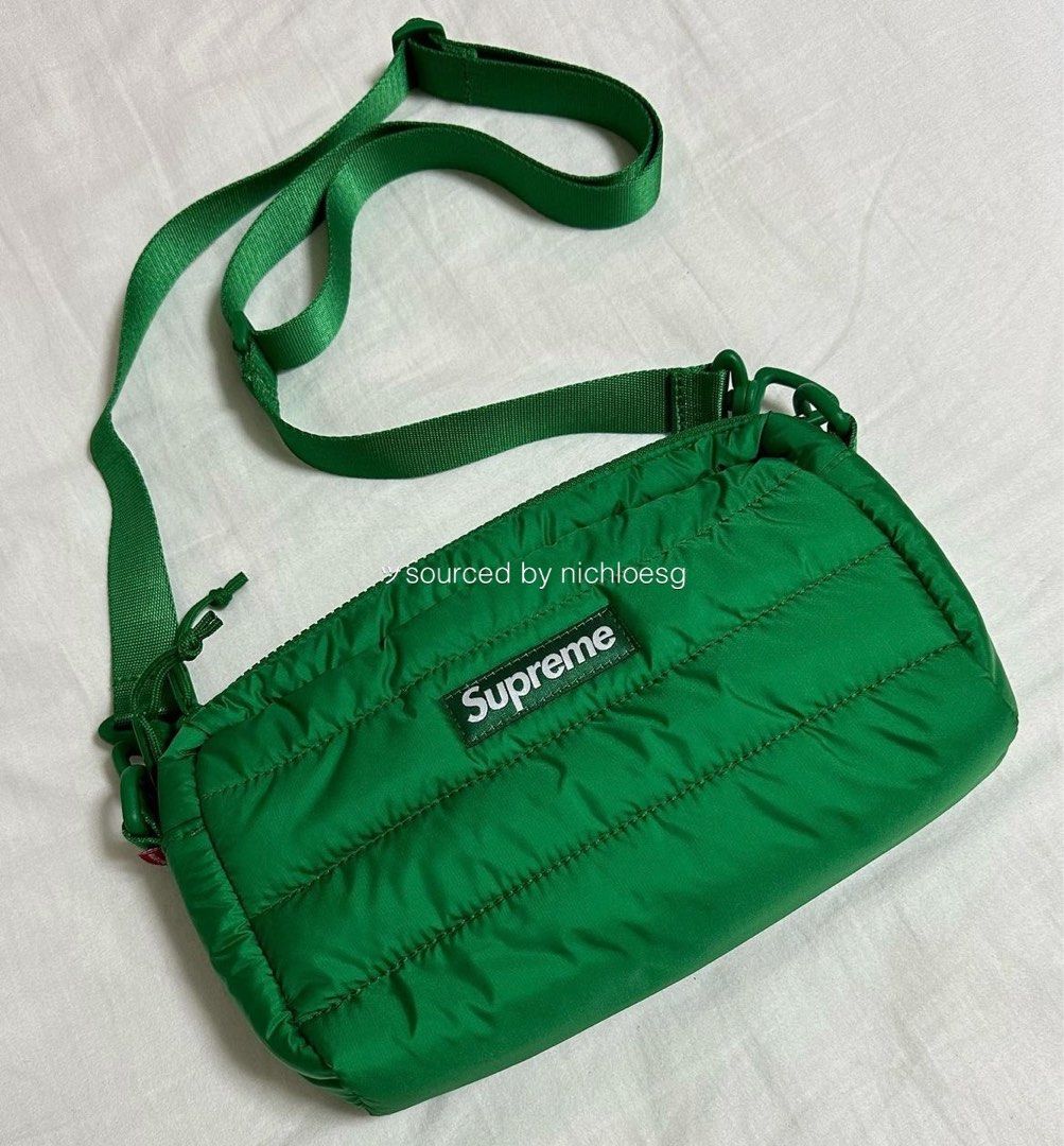 公式ショップ】 supreme Puffer Side Bag Green adnd.in