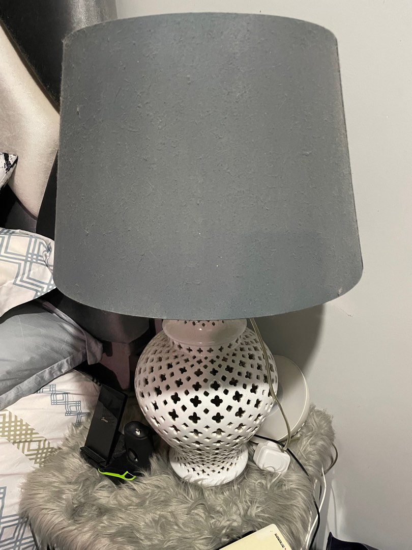 dunelm crackle lamp