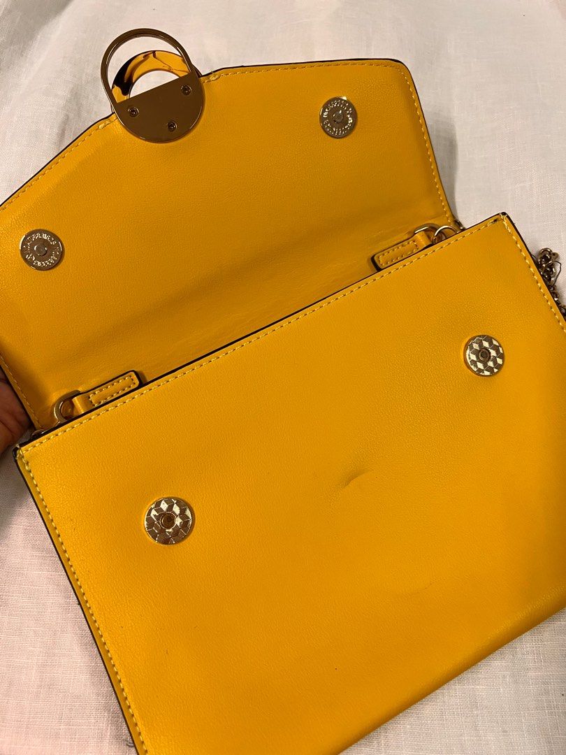 Orange clutch bag topshop hot sale