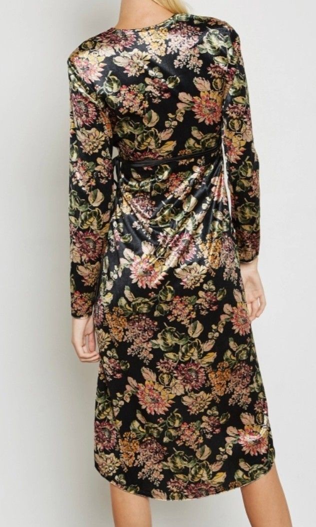 Topshop floral plunge dress 2025