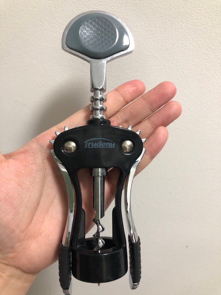 Trudeau Maison Stainless Steel Deluxe Wing Corkscrew Wine Bottle opener