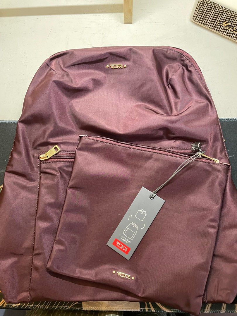 Authentic Tumi Just In Case Backpack, Women's Fashion, Bags & Wallets