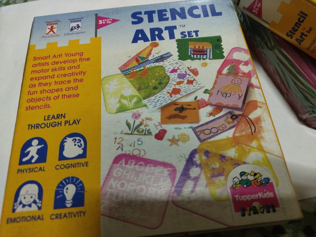 Tupperware Stencil art set, Hobbies & Toys, Stationery & Craft, Other
