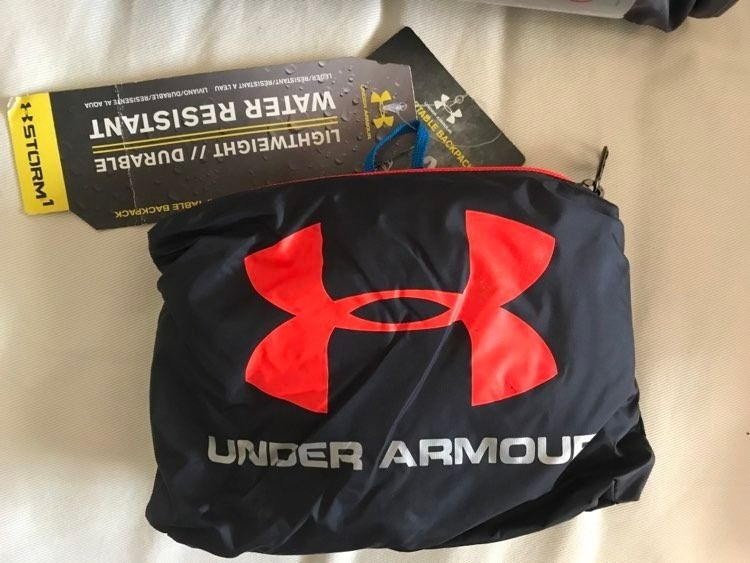 Under Armour Foldable Backpack (Category: Backpacks) located in Muntinlupa City. Submitted by alabang__thrift (Listing ID 1201066158, Image 1). Description: .