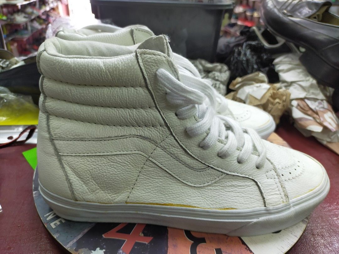 Vans sneakers leather 5.5uk 24.5cm Women s Fashion Footwear