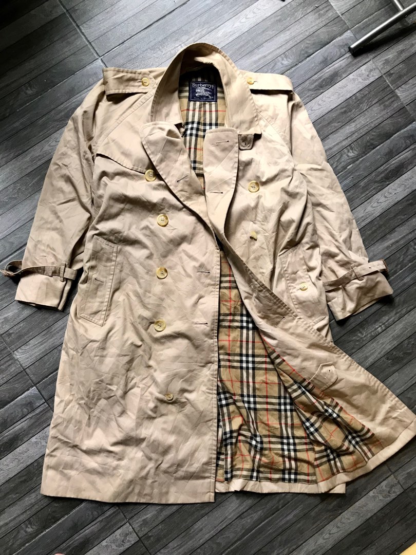 VINTAGE BURBERRYS MADE IN ENGLAND TRENCH COAT Men s Fashion Coats Jackets and Outerwear on Carousell