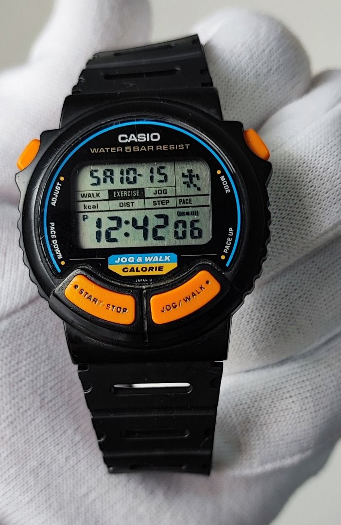 Vintage Casio JC-11 Jog & Walk Watches, Men's Fashion, Watches