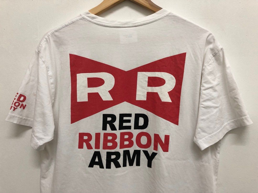 VINTAGE DRAGON BALL RED RIBBON ARMY ANIME TEE, Men's Fashion, Tops & Sets, Tshirts & Polo Shirts