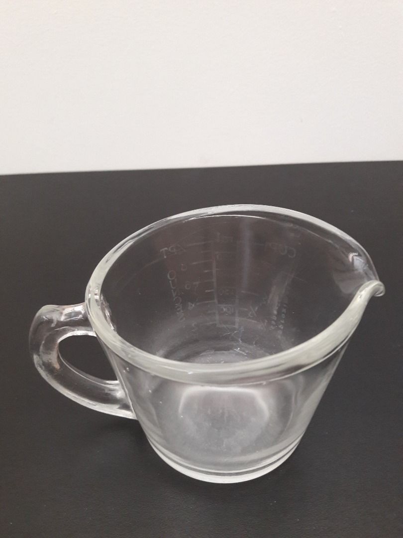 Vintage Glass Measuring Cups (Pair), Furniture & Home Living