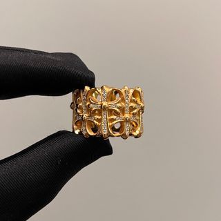 (W/ Box) Chrome Hearts 22k Gold Cemetery Ring