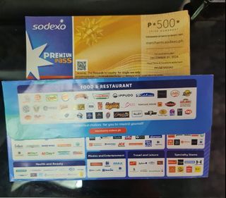 We buy Sodexo Premium Pass and SM Gift Pass