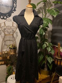 Wrap style Black Dress
