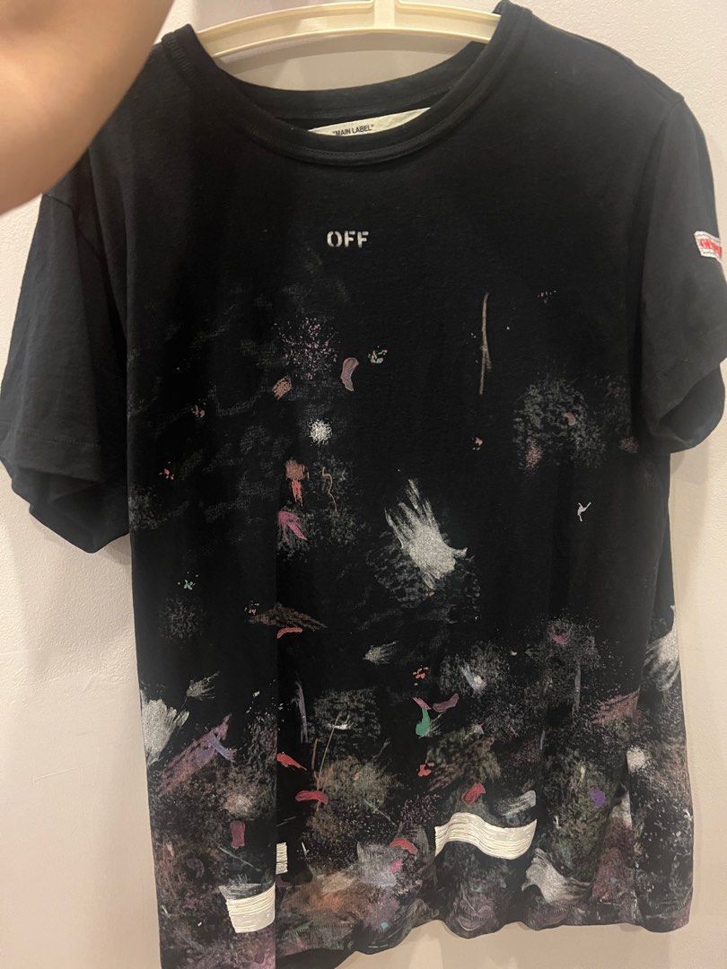 Off white galaxy brushed tee hotsell