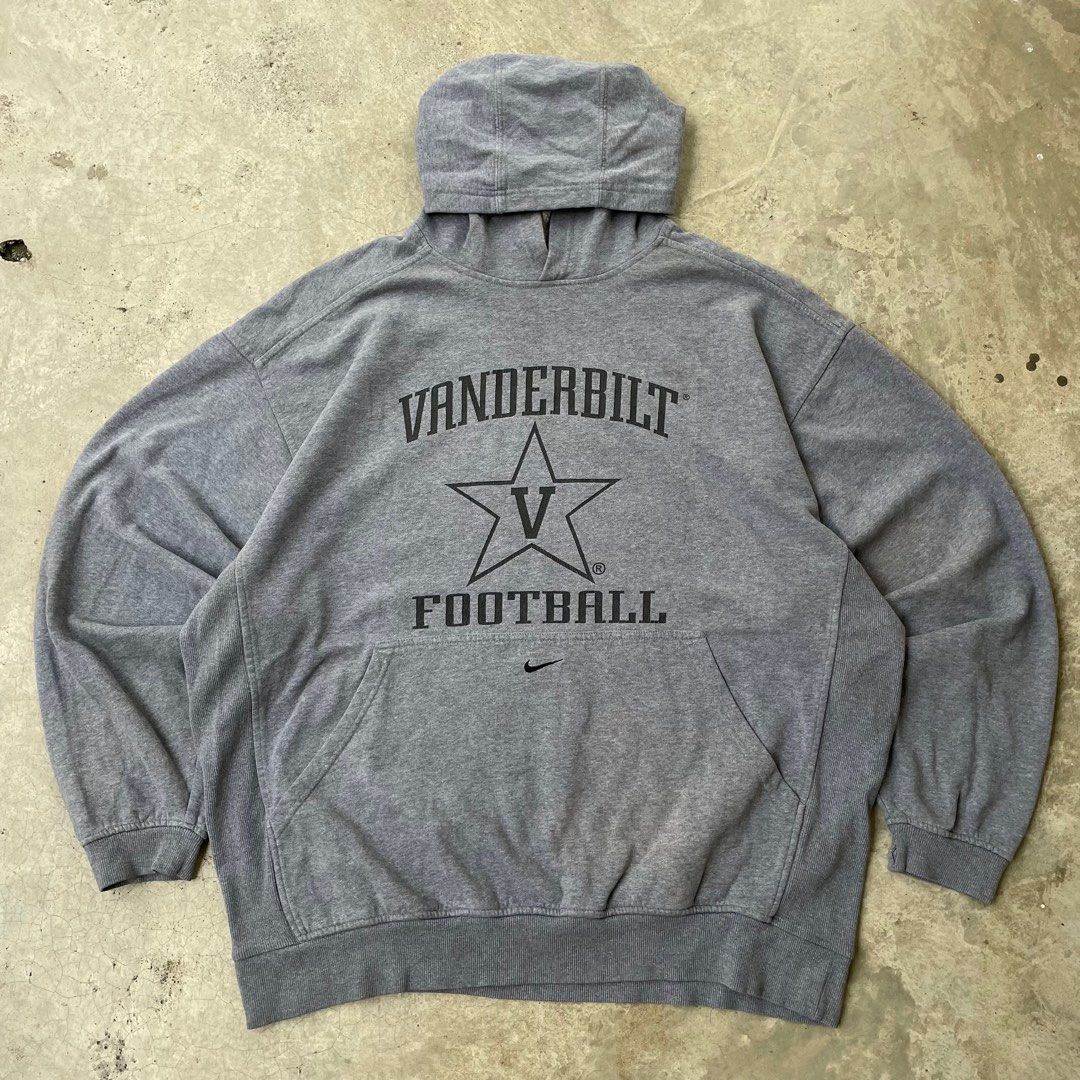 Y2K Nike Vanderbilt Football Center Swoosh Hoodie x Vtg x Vintage