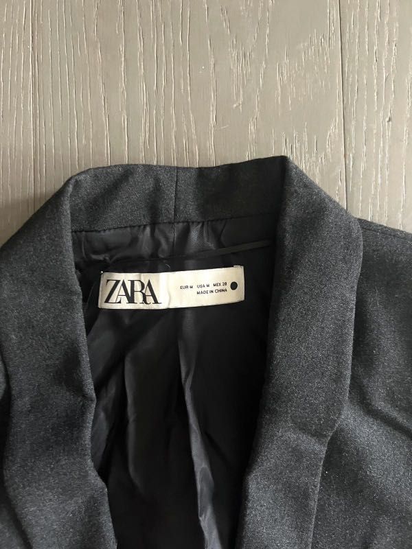 Zara grey blazer, Women's Fashion, Coats, Jackets and Outerwear on