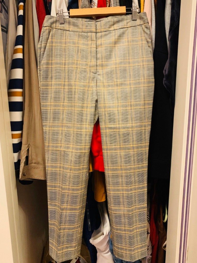 Zara plaid pants Women s Fashion Bottoms Other Bottoms on Carousell