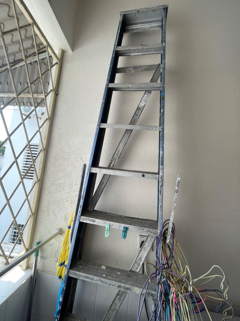 10step 8.5kaki long Ladder tangga tinggi 260cm 2.6m, Furniture & Home