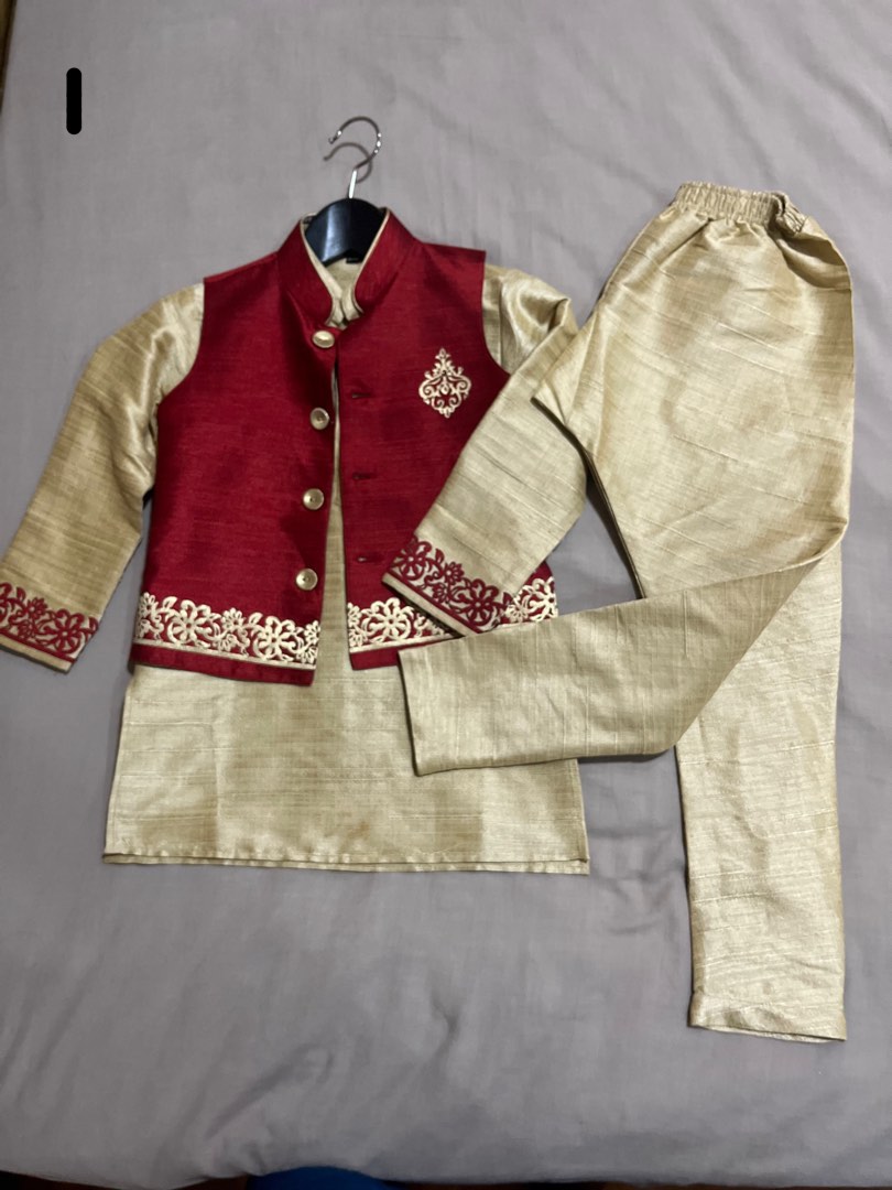 2 x Indian suits for 47 years old boys, Babies & Kids, Babies & Kids Fashion on Carousell