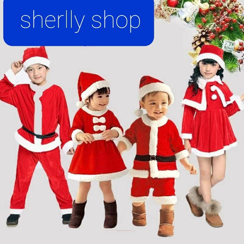 Childrens santa top dress