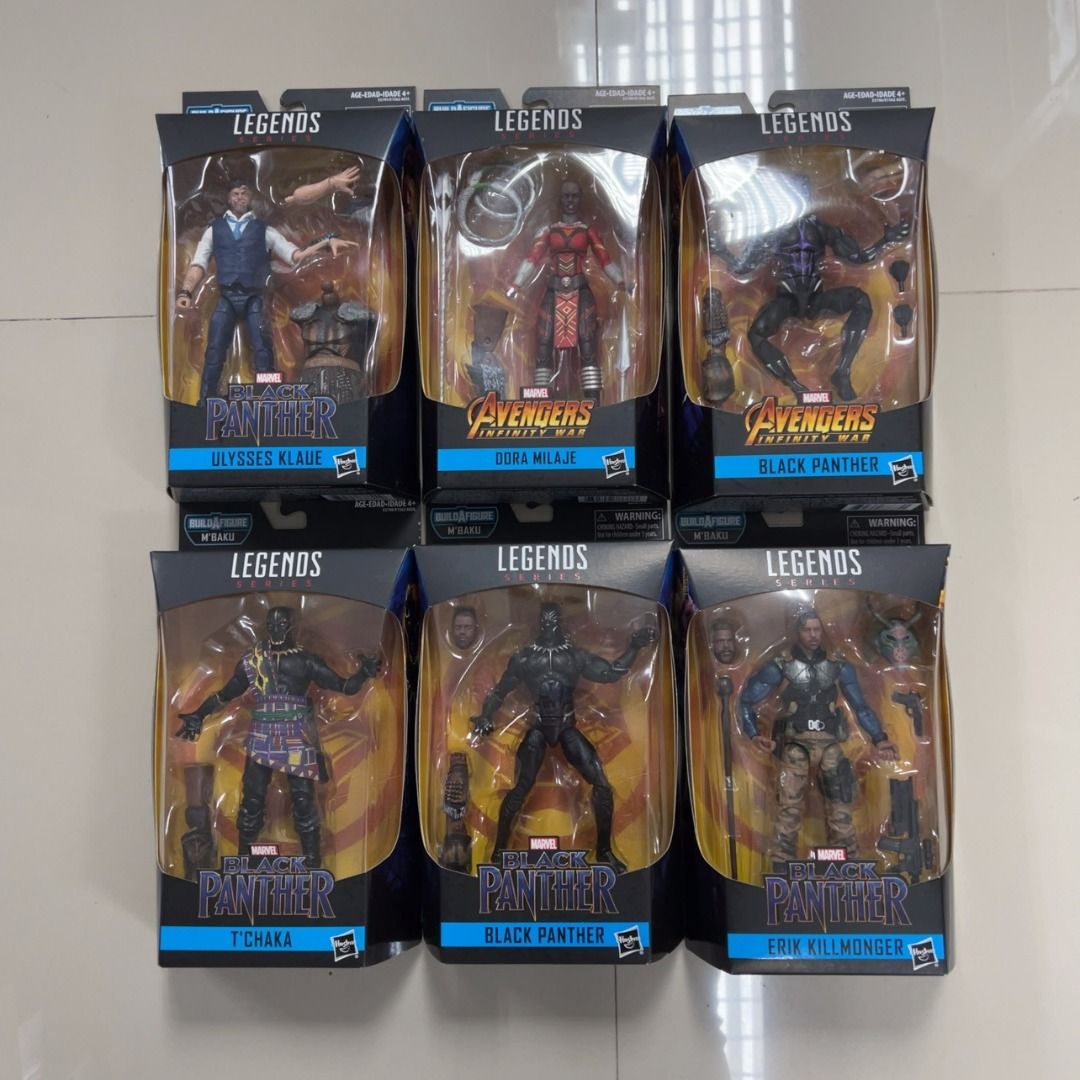 放得高搵鬍鬚] 不二不議Marvel Legends ML Black Panther 黑豹Set of 6