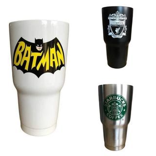 🔥[ SG READY STOCK ]🔥[ ANY 2 FOR $25 ] YETI | Tumbler | Stainless Steel mug |Batman, Liverpool, Starbucks