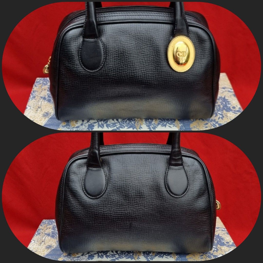 Christian Dior Vintage D-Charm Bowler Bag - Black Shoulder Bags, Handbags -  CHR344319