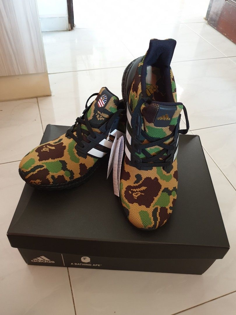 BAPE X Adidas UltraBoost Green Camo Size enveng.uowm.gr