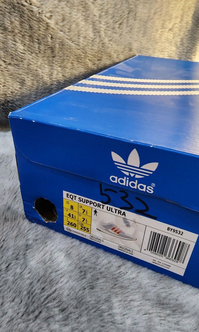 Adidas EQT Support Ultraboost running white bold orange size 41