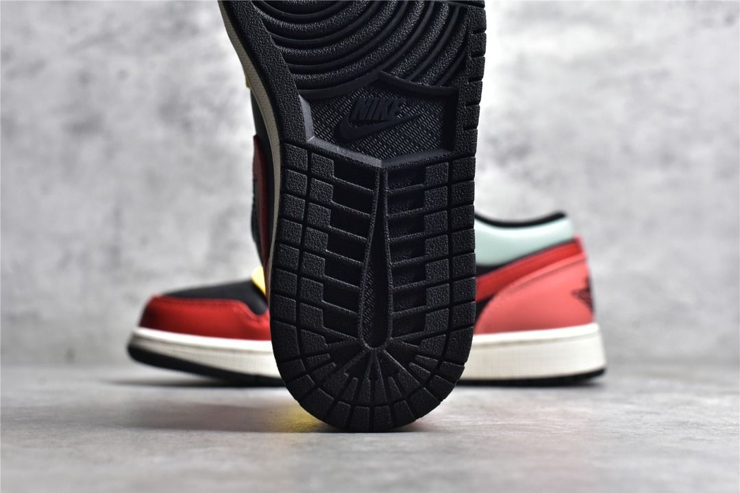 Air jordan 1 low Red yellow shoes Men s Fashion Footwear