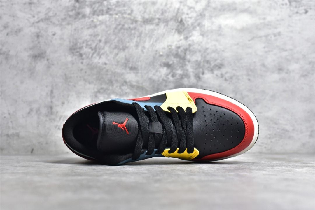 Air jordan 1 low Red yellow shoes Men s Fashion Footwear