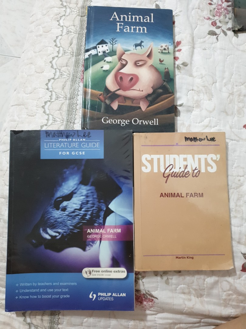 Animal farm text and guidebook, Hobbies & Toys, Books & Magazines,  Textbooks on Carousell