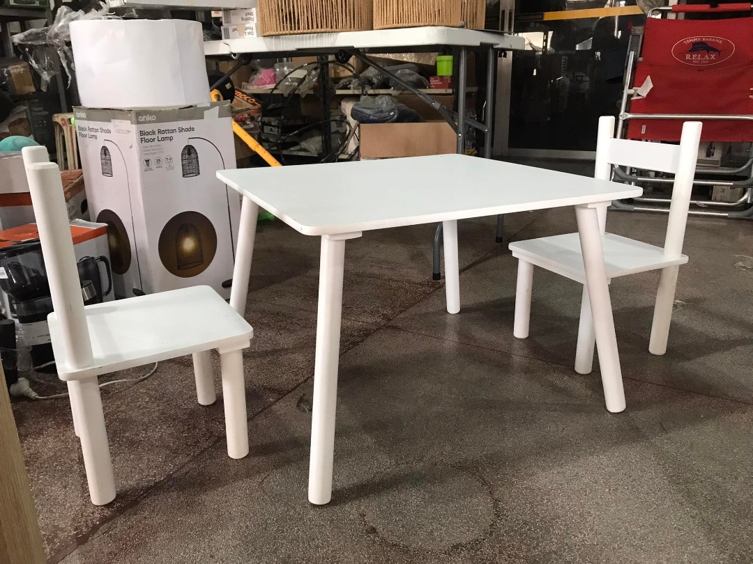 Anko Kiddie Wooden Table and Chairs, Furniture & Home Living, Office