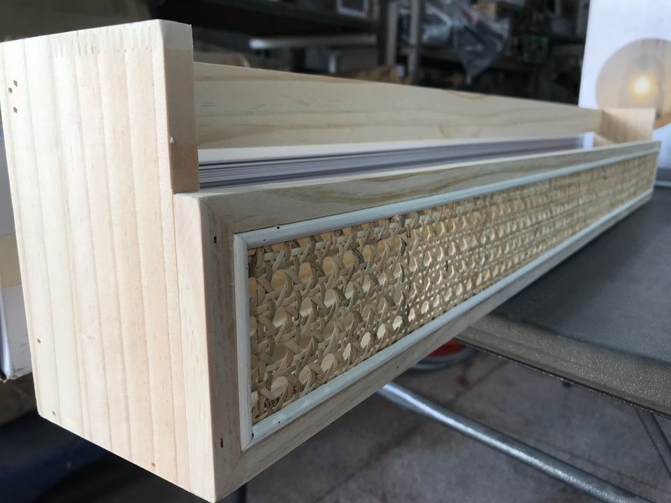 Anko Large Rattan Wall Shelf, Furniture & Home Living, Furniture