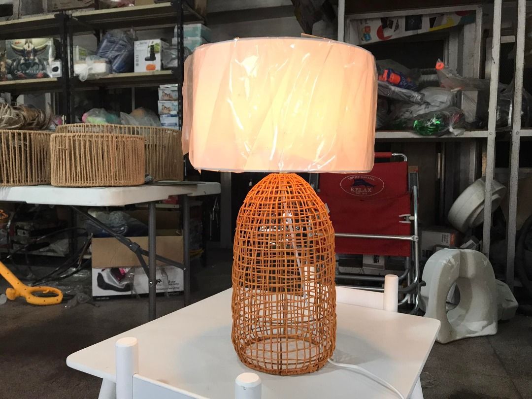 Anko Rattan Table Lamp, Furniture & Home Living, Furniture, Other Home