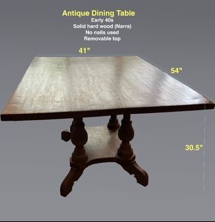 Antique Dining Table made of solid Narra wood
