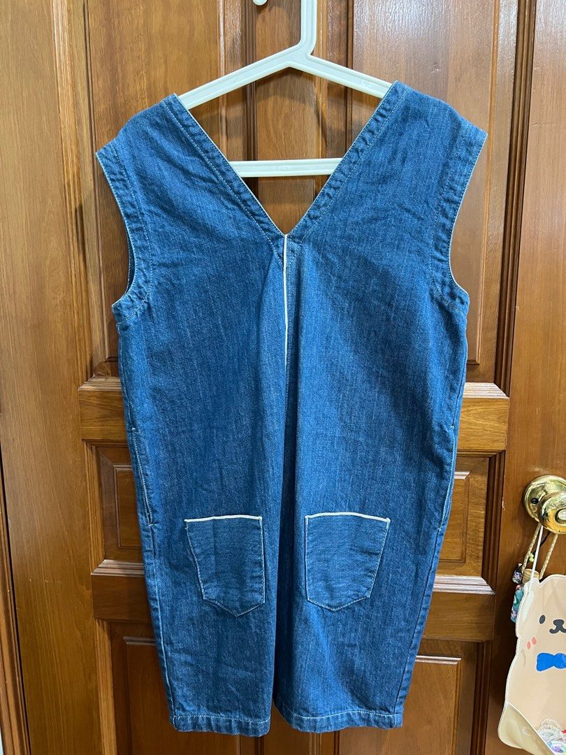 White blue new arrivals jean vest